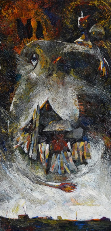 "Composition. Long term" by Cristina Demian, 1000x500mm, oil on canvas