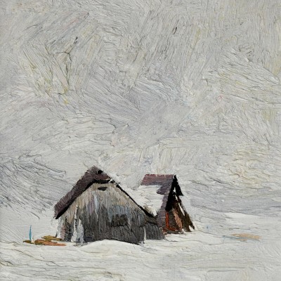 "Etude. Moldovița" by Anatol Ghimpu, 2018, 520x300mm, oil on canvas