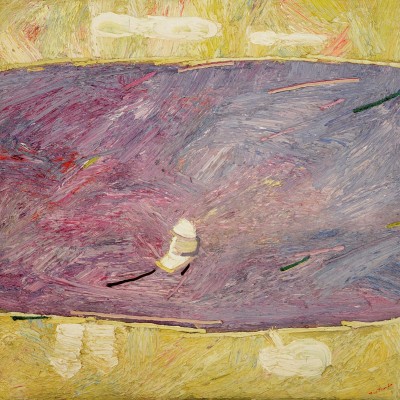 "Nostalgia" by Anatol Ghimpu, 1996, 700x700mm, oil on canvas