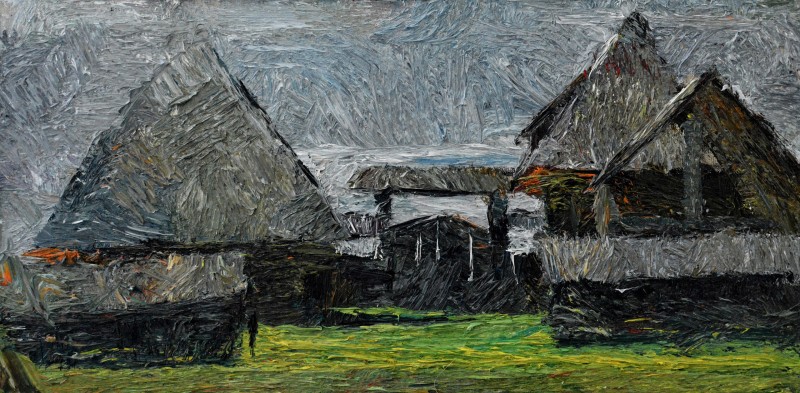 "Painting. Landscape. Pleinair. Long term" by Ion Golubei, 300x600mm, oil on canvas