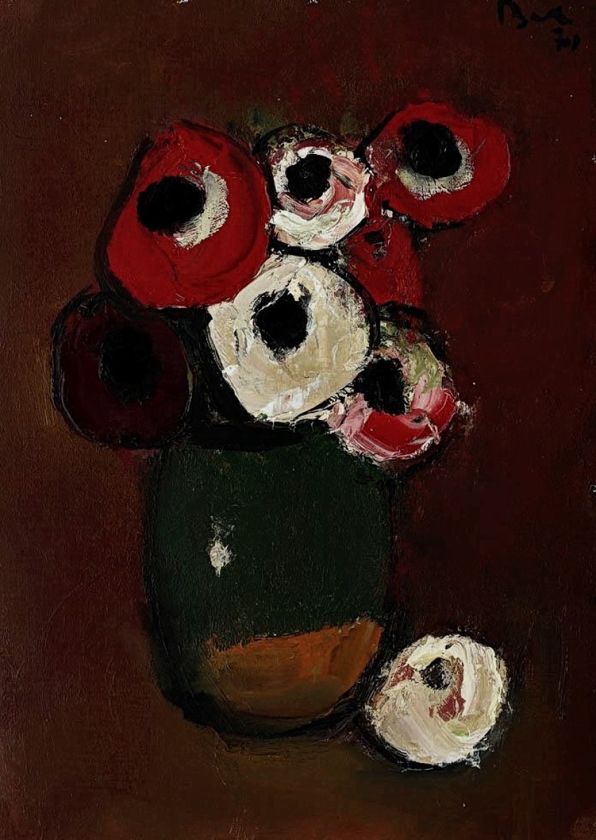 "Painting. Flowers" by Corneliu Baba