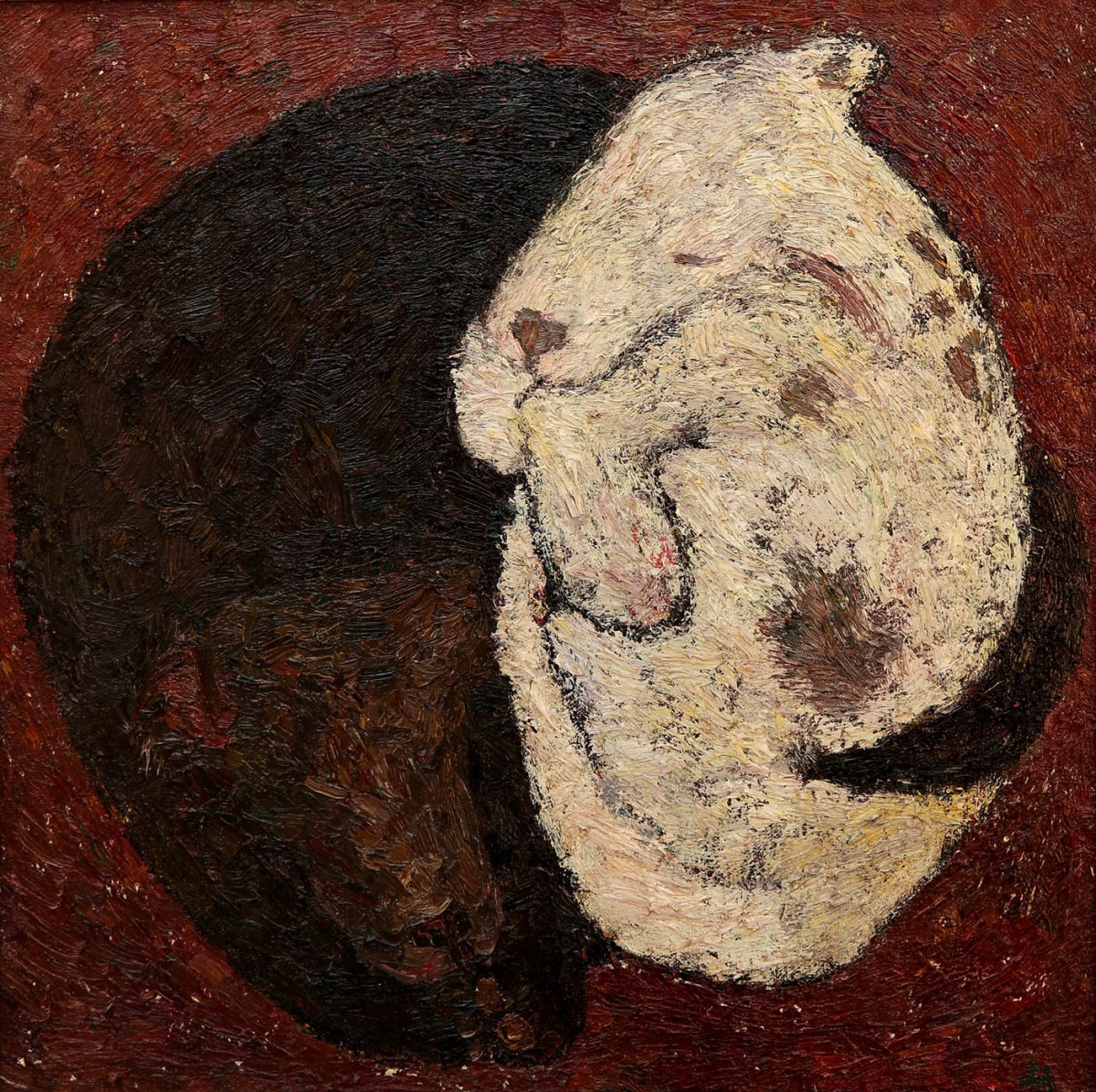 "Vis" by Nicoleta Stati, 1998, 560x560mm, ulei pe pânză