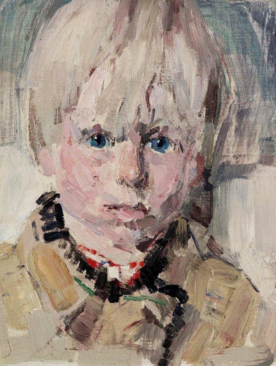 "Pictură. Portret" by Leon Gaspard