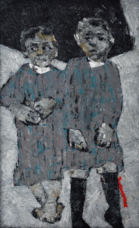 "Composition. Long term" by Eduard Leahu, 840x520mm, oil on canvas