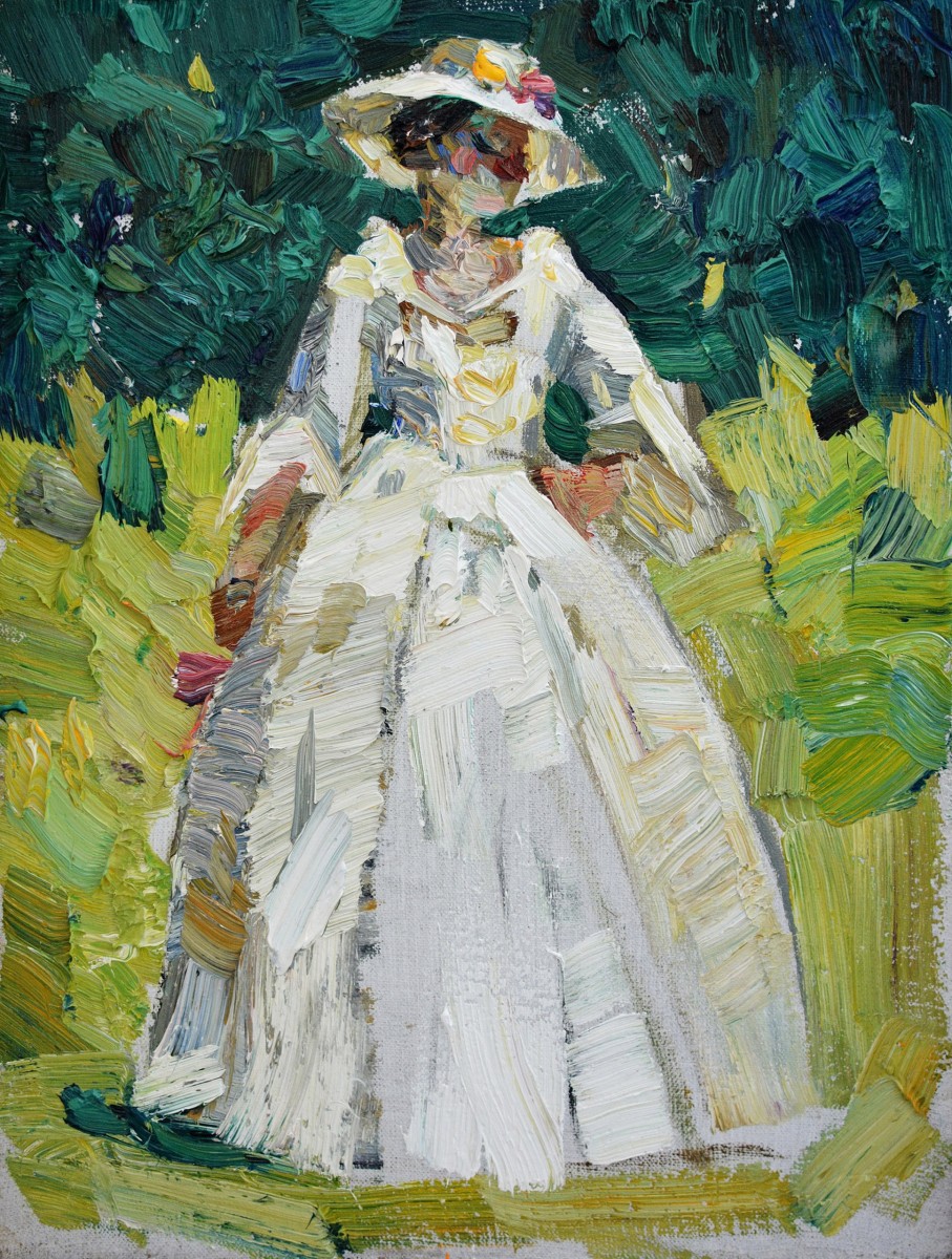 "Живопись. Пленэр. Фигура / полуфигура. Продолжительный" by Диана Румегхеа, 420x320mm, масло / холст