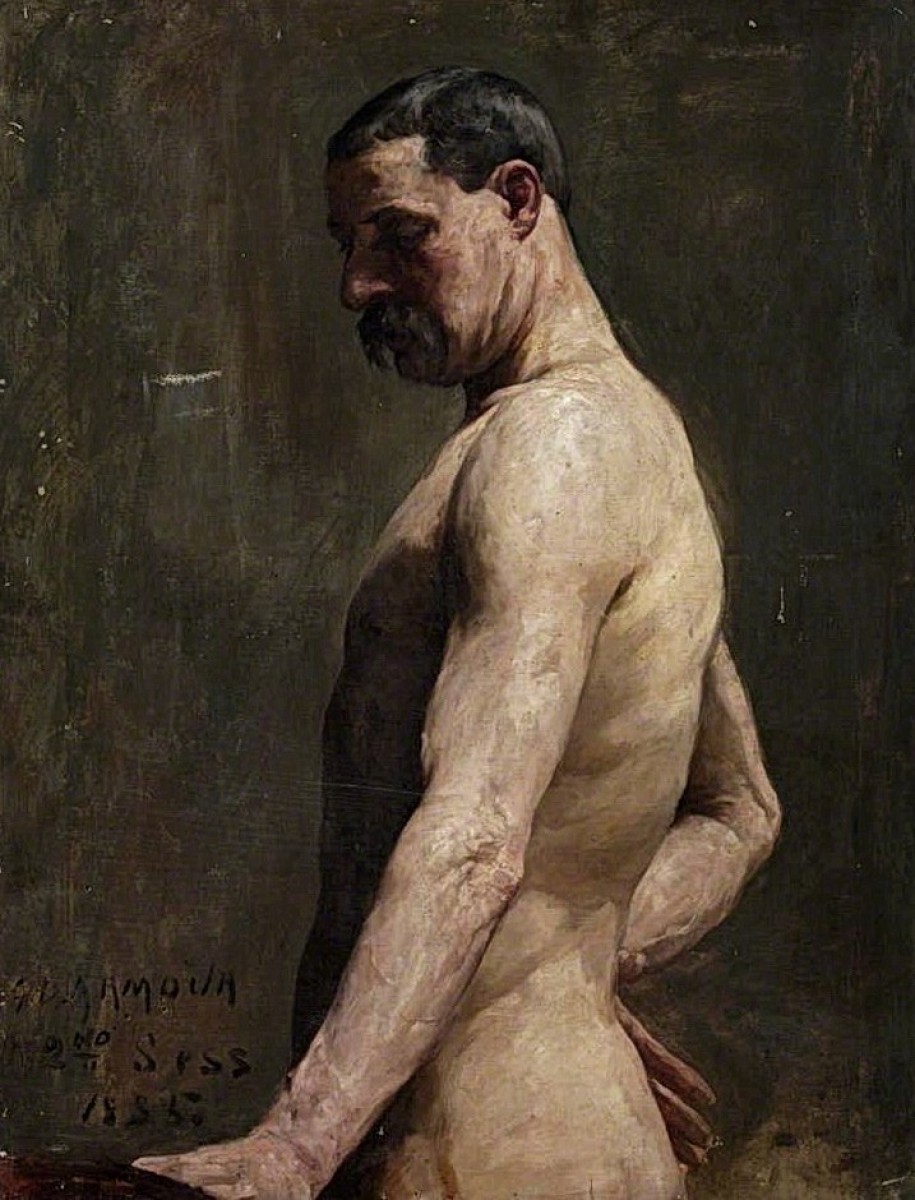"Painting. Nude" by George Denholm Armour