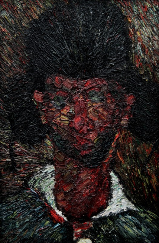 "Composition. Portrait. Long term" by Olga Ilieș, 440x300mm, oil on canvas