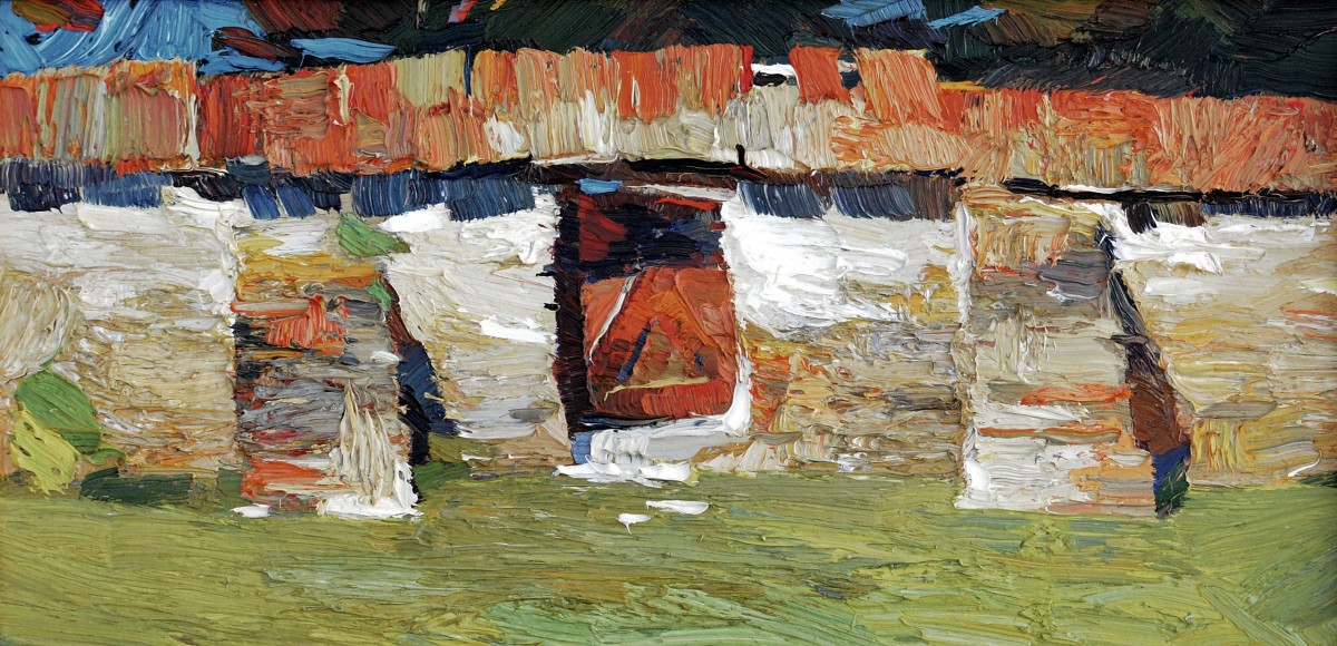 "Pictură. Pleinair. Rural" by Anatol Ghimpu, ulei pe pânză