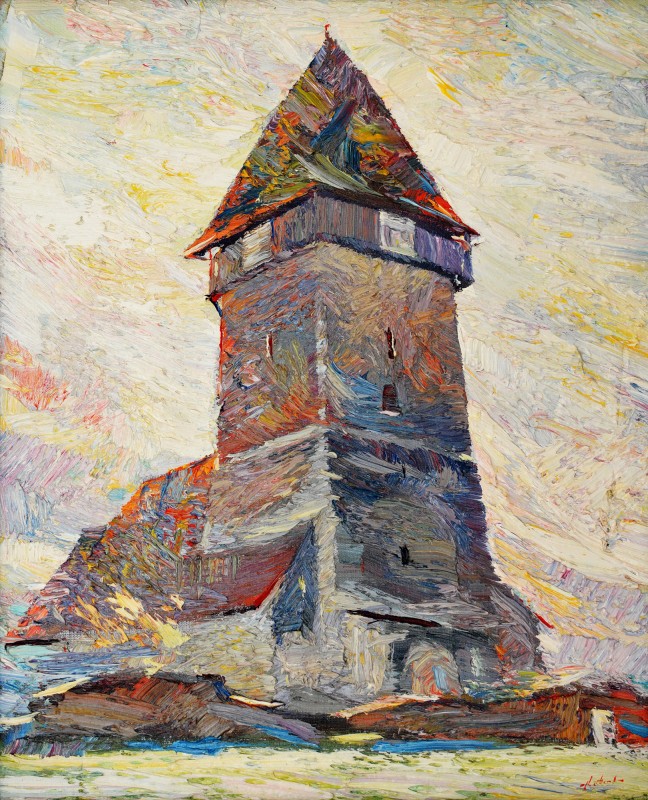 "Etude. Toarcla" by Anatol Ghimpu, 2006, 520x420mm, oil on canvas