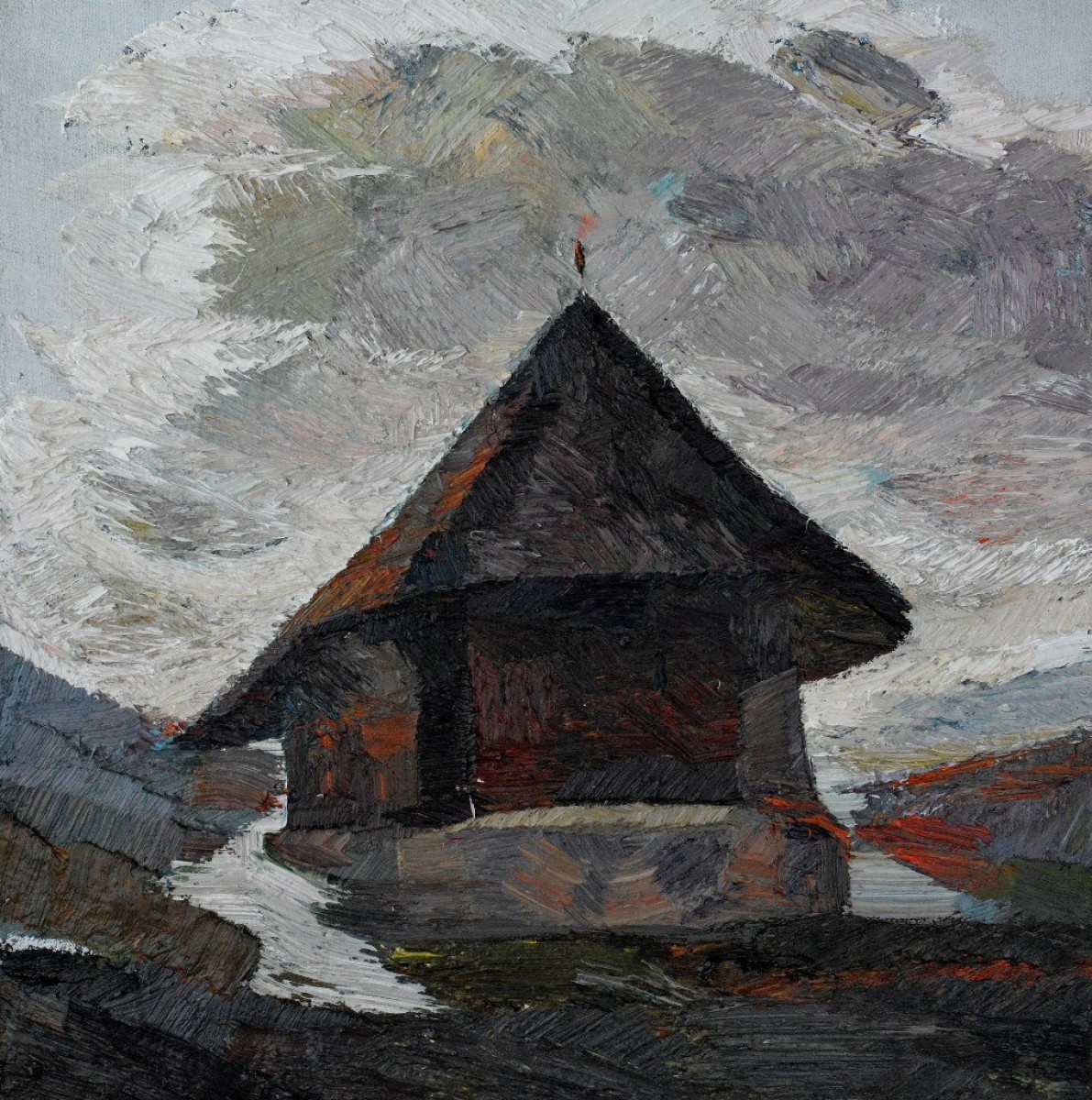 "Painting. Pleinair. Pleinair romania" by Oxana Țip, oil on canvas