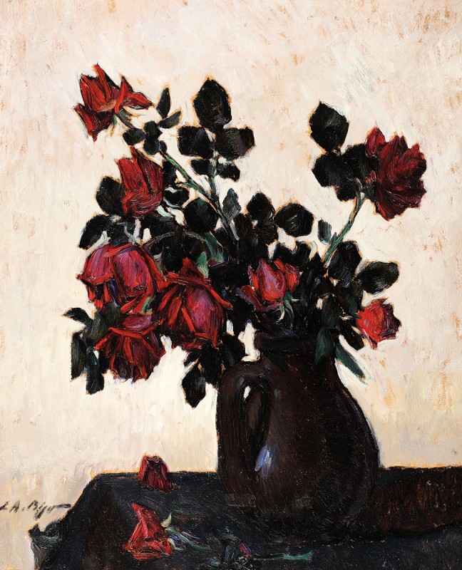 "Pictură. Natură statică" by Leon Biju