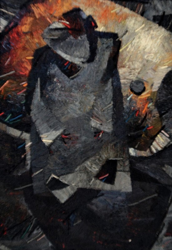 "Triptic, Maramureș" by Анатол Гимпу, 2001, 1000x680mm, масло / холст