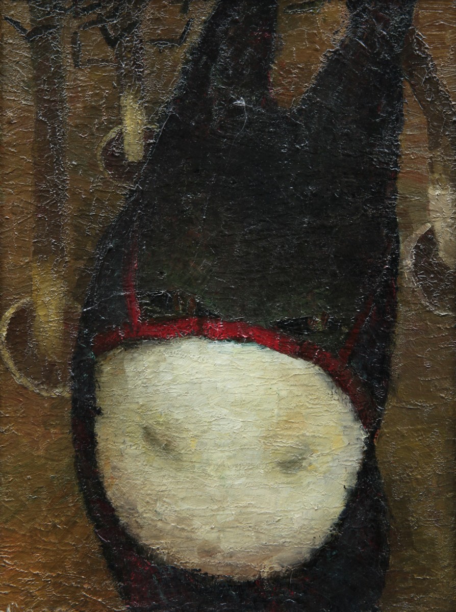 "Compoziție„Măgăruș”" by Olga Ilieș, 1999, 400x300mm, oil on canvas