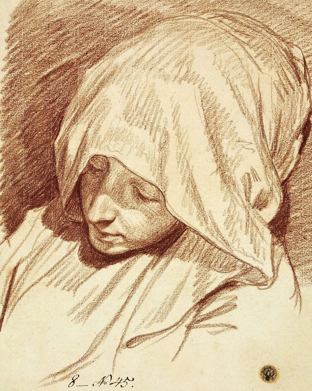 "Drawing. Portrait" by Jean-Baptiste Greuze