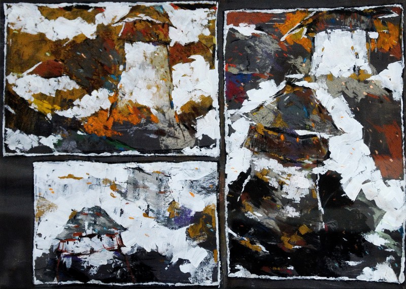 "Drawing. Long term" by Daniela Nemțanu, 300x400mm, pastel on paper