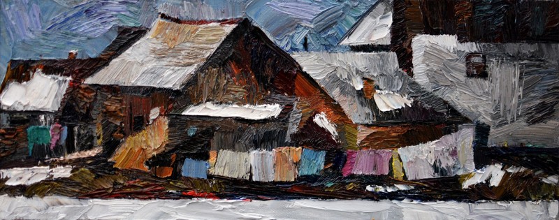 "Painting. Pleinair. Pleinair romania" by Vlada Cibuc, oil on canvas