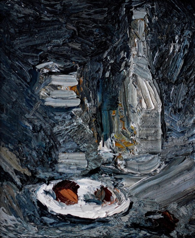 "Studiu. Natură statică" by Ion Golubei, 2014, 300x250mm, ulei pe pânză