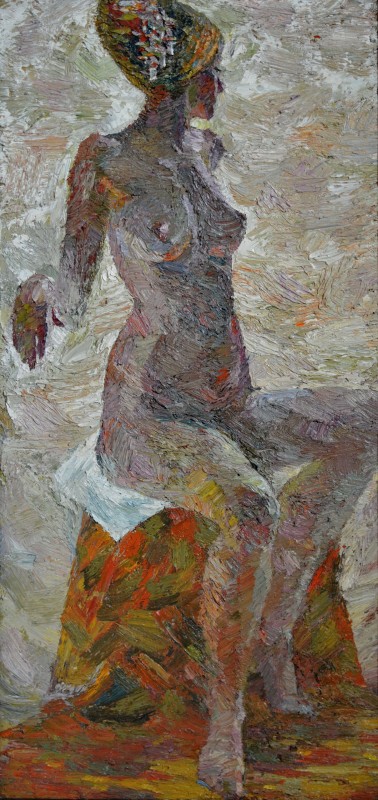 "Painting. Nude. Long term" by Carolina Leagul, 840x420mm, oil on canvas
