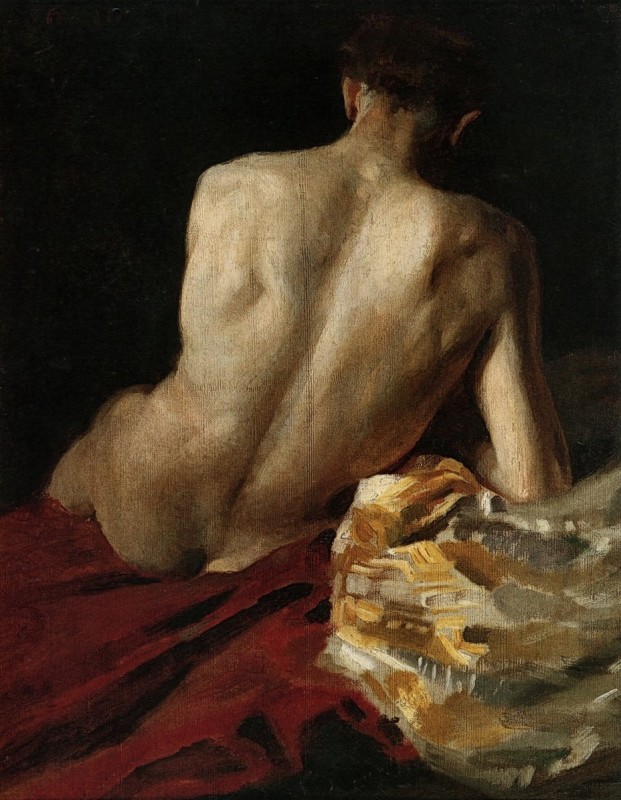 "Painting. Nude. Figure" by Mikhail Vrubel