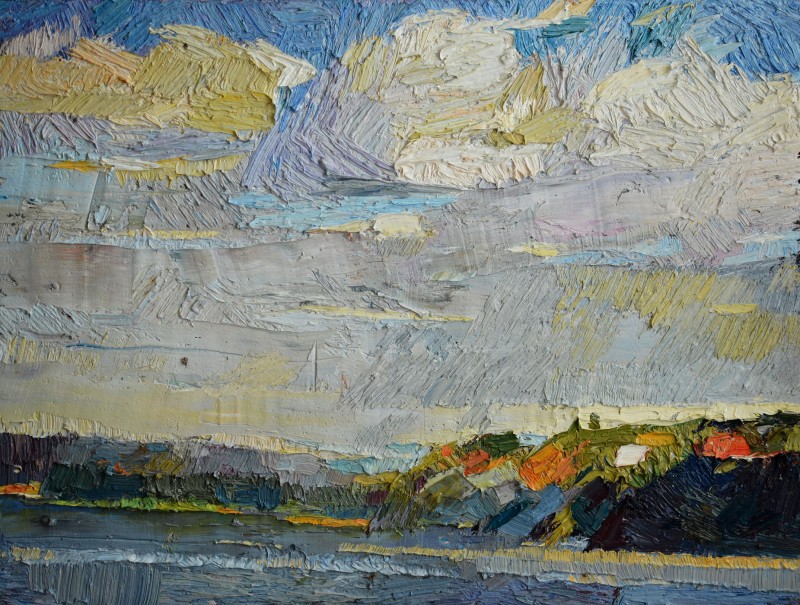 "Motiv. Oxentea" by Carolina Leagul, 2015, 300x400mm, ulei pe pânză