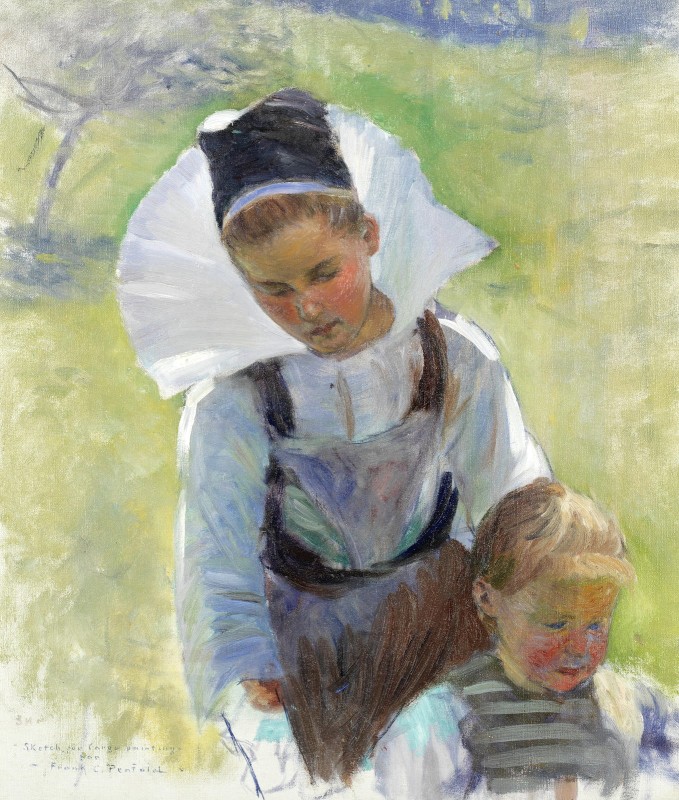 "Pictură. Oameni" by Frank C. Penfold