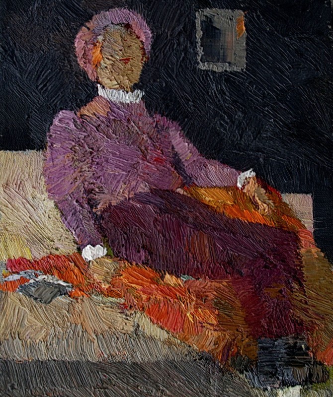 "Studiu. Figură" by Cаролина Леагул, 2013, 300x250mm, масло / холст