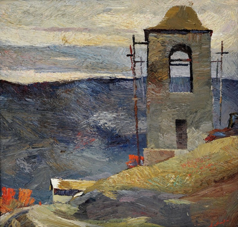 "Butuceni" by Anatol Ghimpu, 2004, 500x520mm, oil on canvas