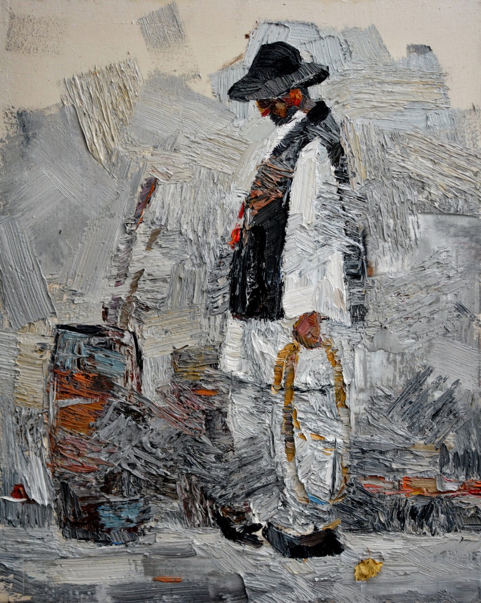 "Studiu" by Ștefan Mocanu, 2020, 500x400mm, ulei pe pânză
