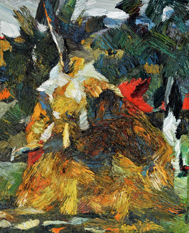 "Motiv. Stog" by Cristina Demian, 2016, 300x250mm, oil on canvas