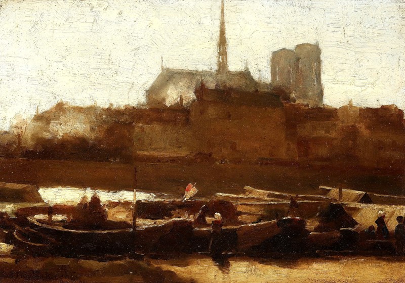 "Compoziție. Cetăți și biserici" by John Buxton Knight