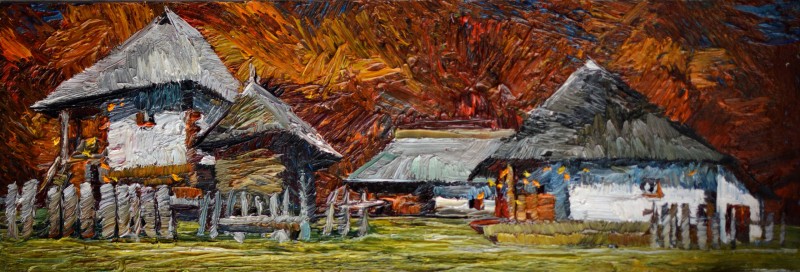 "Живопись. Пейзаж. Пленэр. Продолжительный" by Наталиа Фостиcа, 200x600mm, масло / холст