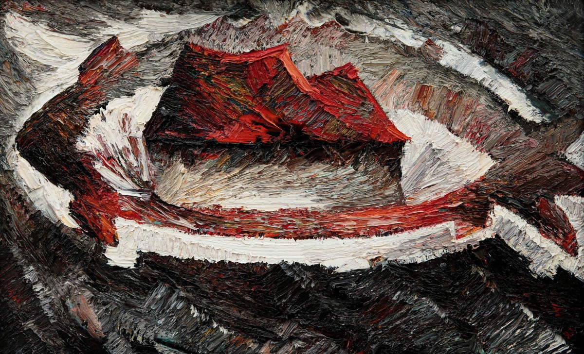 "Small Fish" by Nicoleta Stati, 2005, 520x680mm, ulei pe pânză