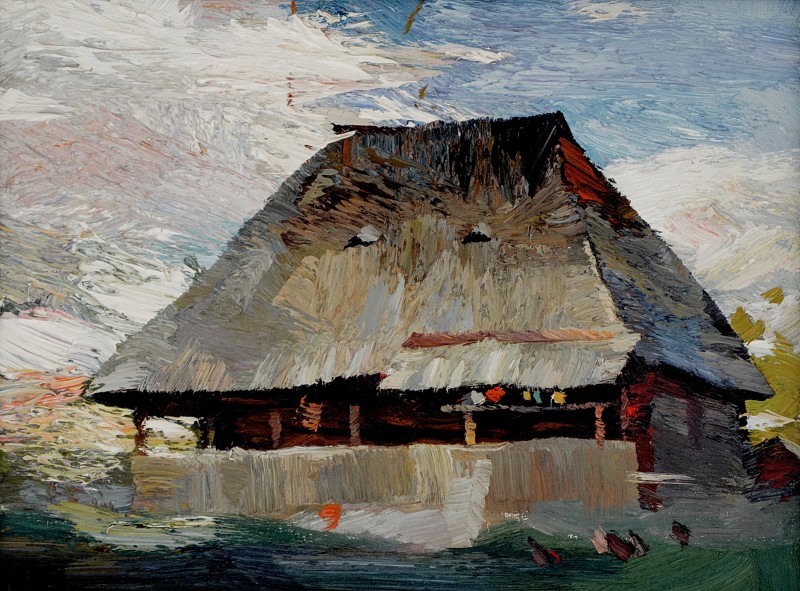 "Etude. Maramureș" by Anatol Ghimpu, 2011, 300x400mm, oil on canvas