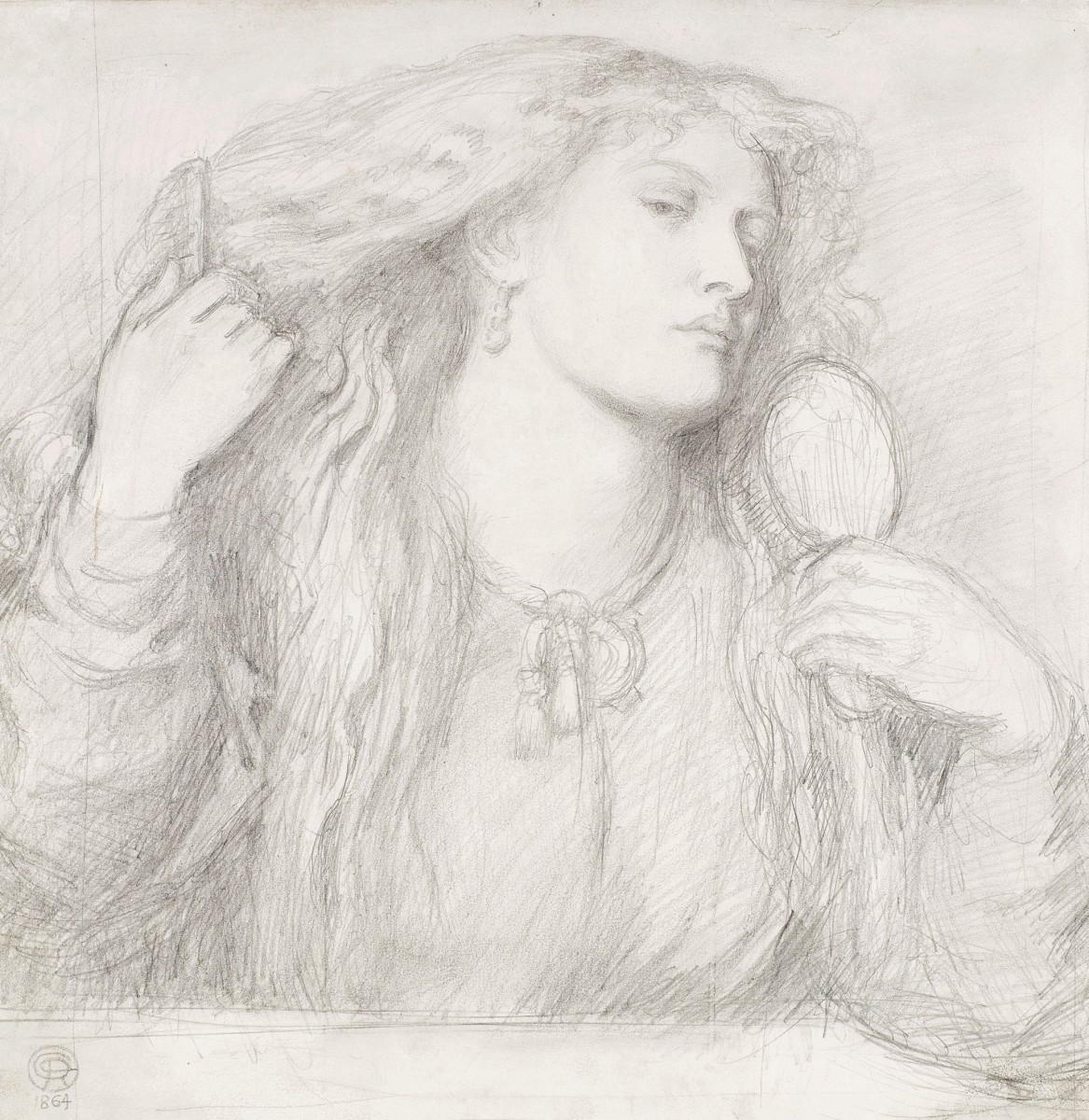 "Drawing. Figure" by Dante Gabriel Rossetti