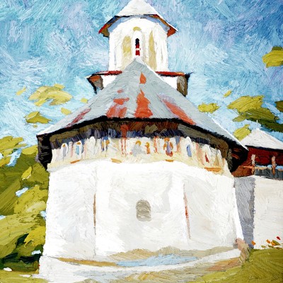 "Măldărăști" by Anatol Ghimpu, ulei pe pânză