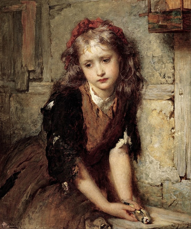 "Pictură. Figură / semifigură" by George Elgar Hicks