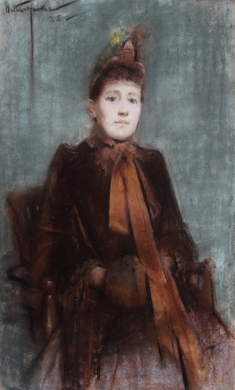"Pictură. Portret" by Arthur Hacker