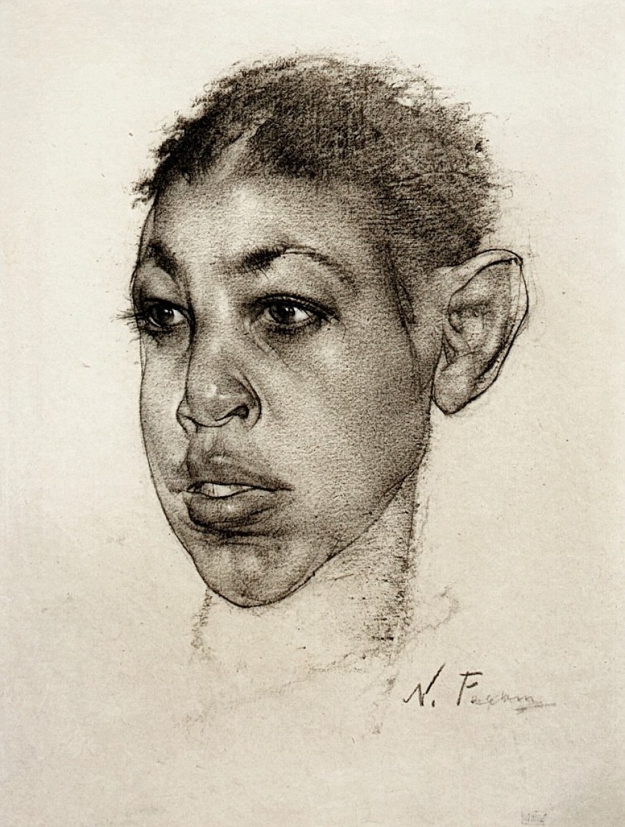 "Drawing. Portrait" by Nicolai Fechin