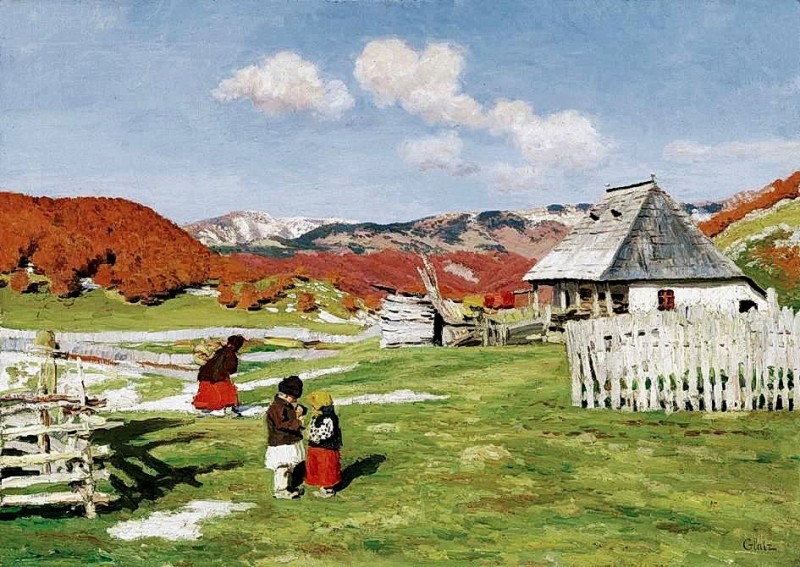 "Composition. Rural" by Oszkár Glatz