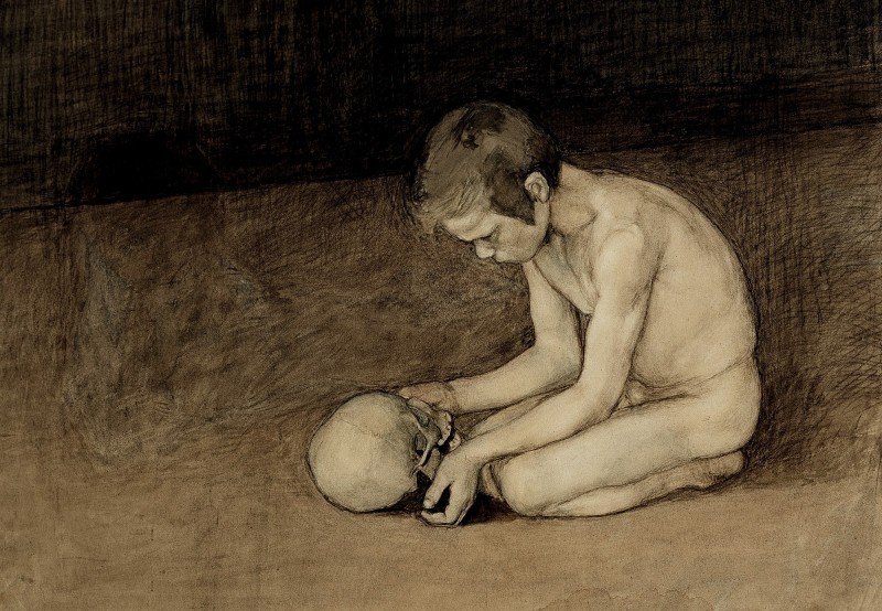 "Painting. Nude" by Magnus Enckell