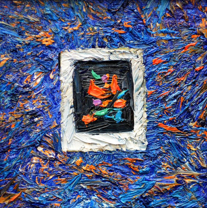 "Motiv. Butuceni" by Vlada Cibuc, 2016, 150x150mm, oil on canvas