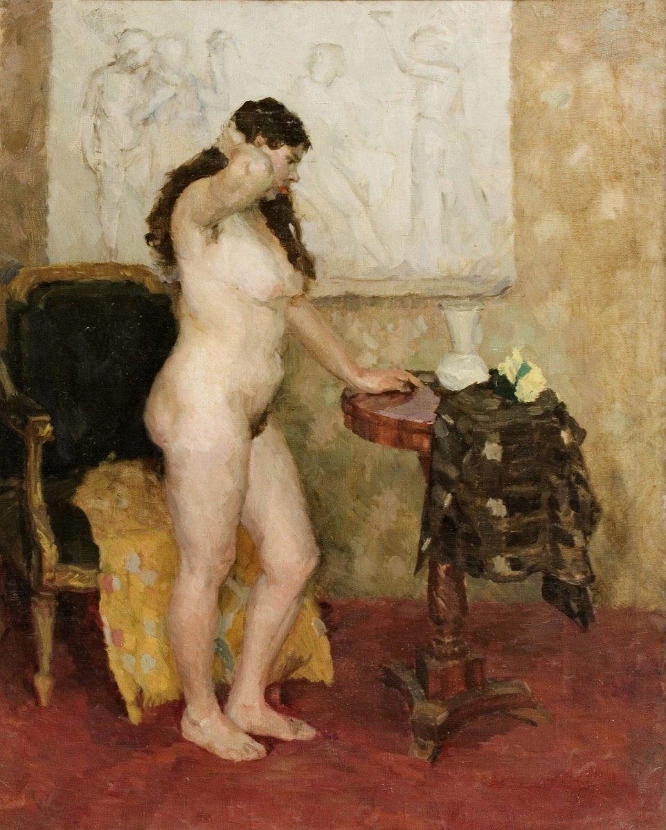 "Painting. Nude" by Dimitrii Yevdokimovich Zuev-Ivanov