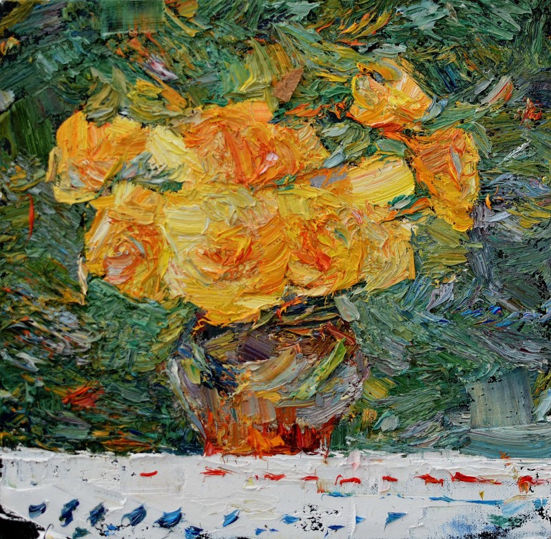 "Живопись. Пленэр. Продолжительный" by Мэдэлина Спыну, 300x300mm, масло / холст