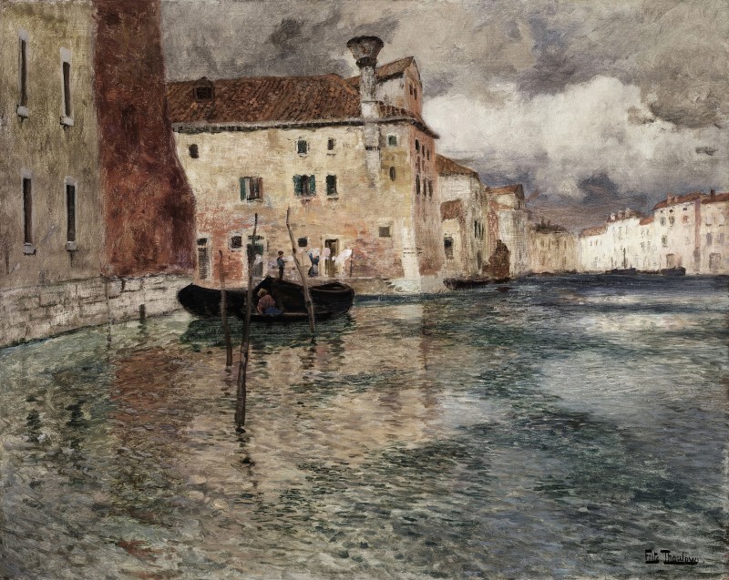 "Pictură. Urban" by Frits Thaulow