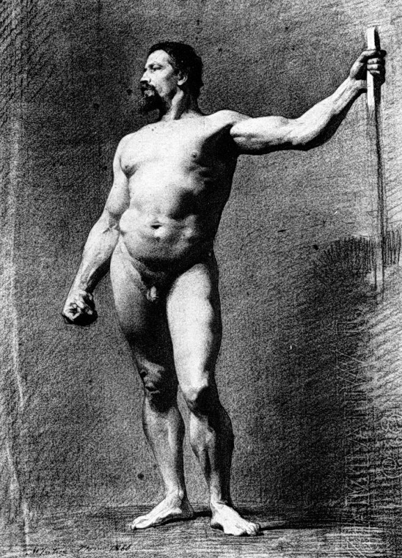 "Drawing. Nude" by Mariano Fortuny