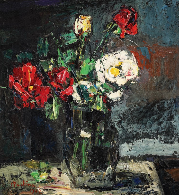 "Painting. Flowers" by Alexandru Moser Padina