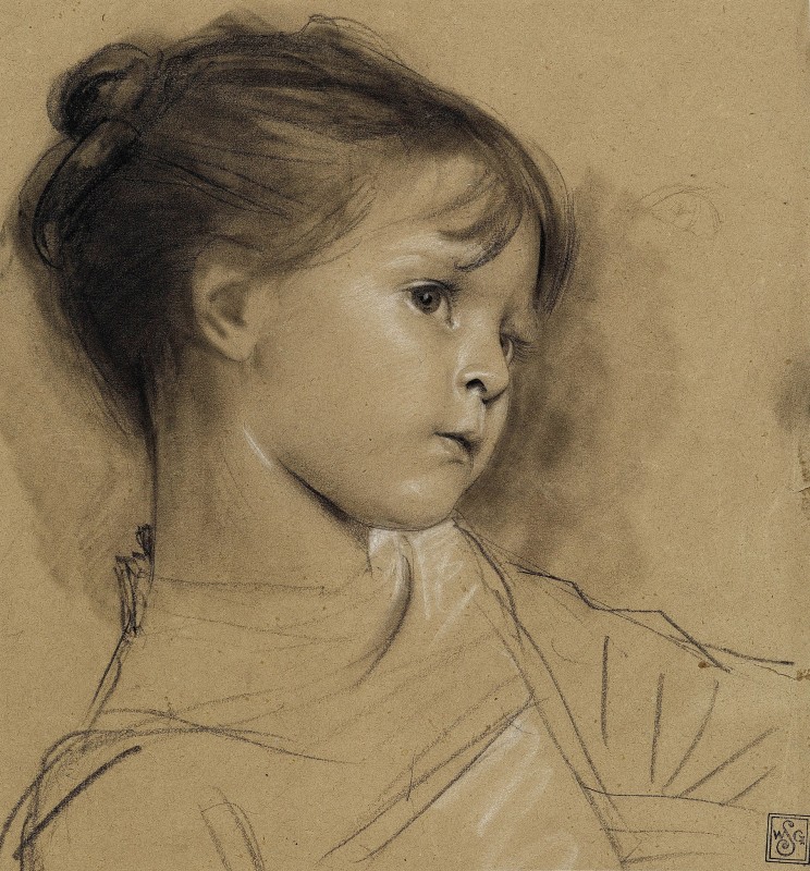 "Drawing. Portrait" by Gustav Klimt