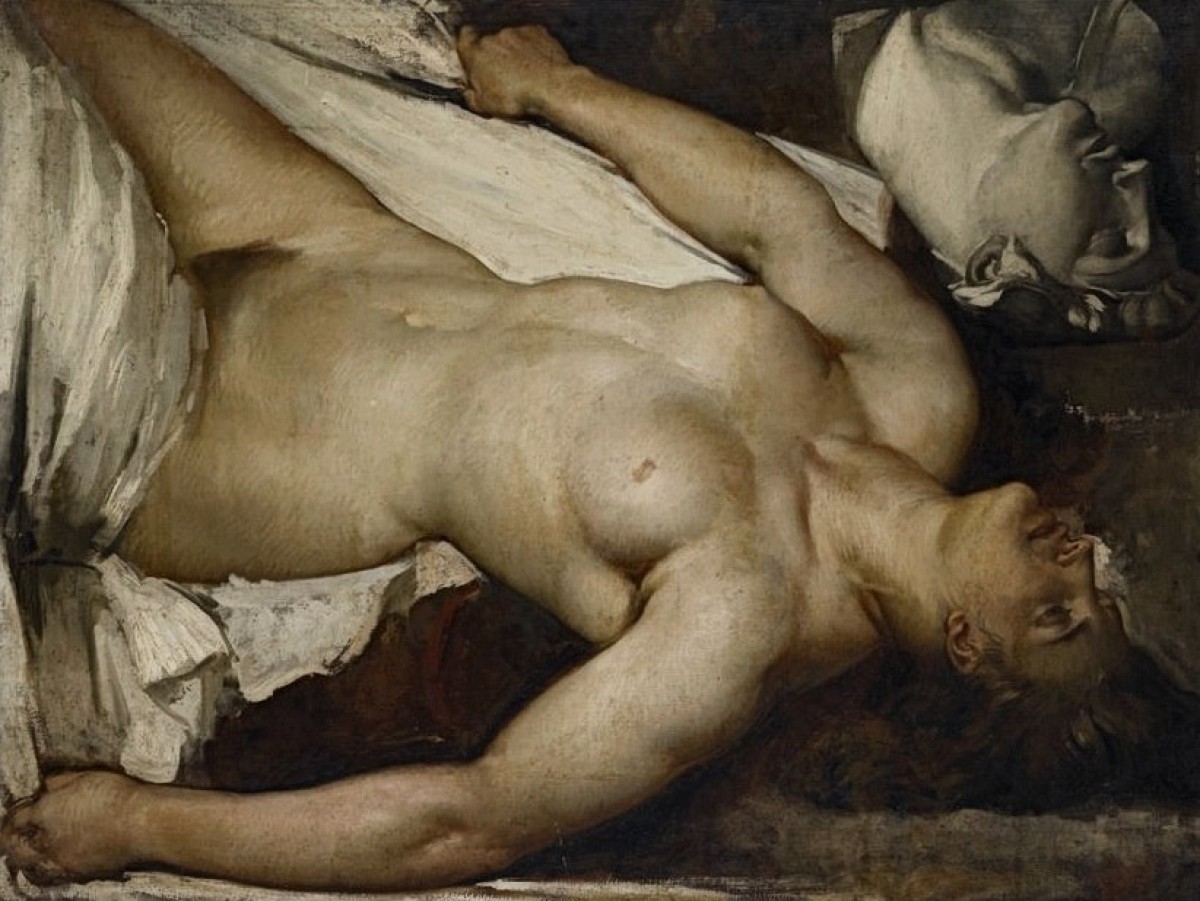 "Painting. Nude" by Grigory Gluckmann