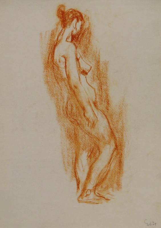 "Desen. Nud" by Evsey Evseevich Moiseenko