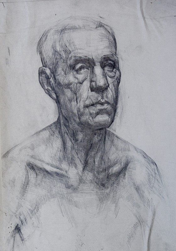 "Drawing. Portrait. Long term" by Nicolae Nedealcov, 500x400mm